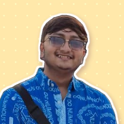 Vedant Domadiya smiling